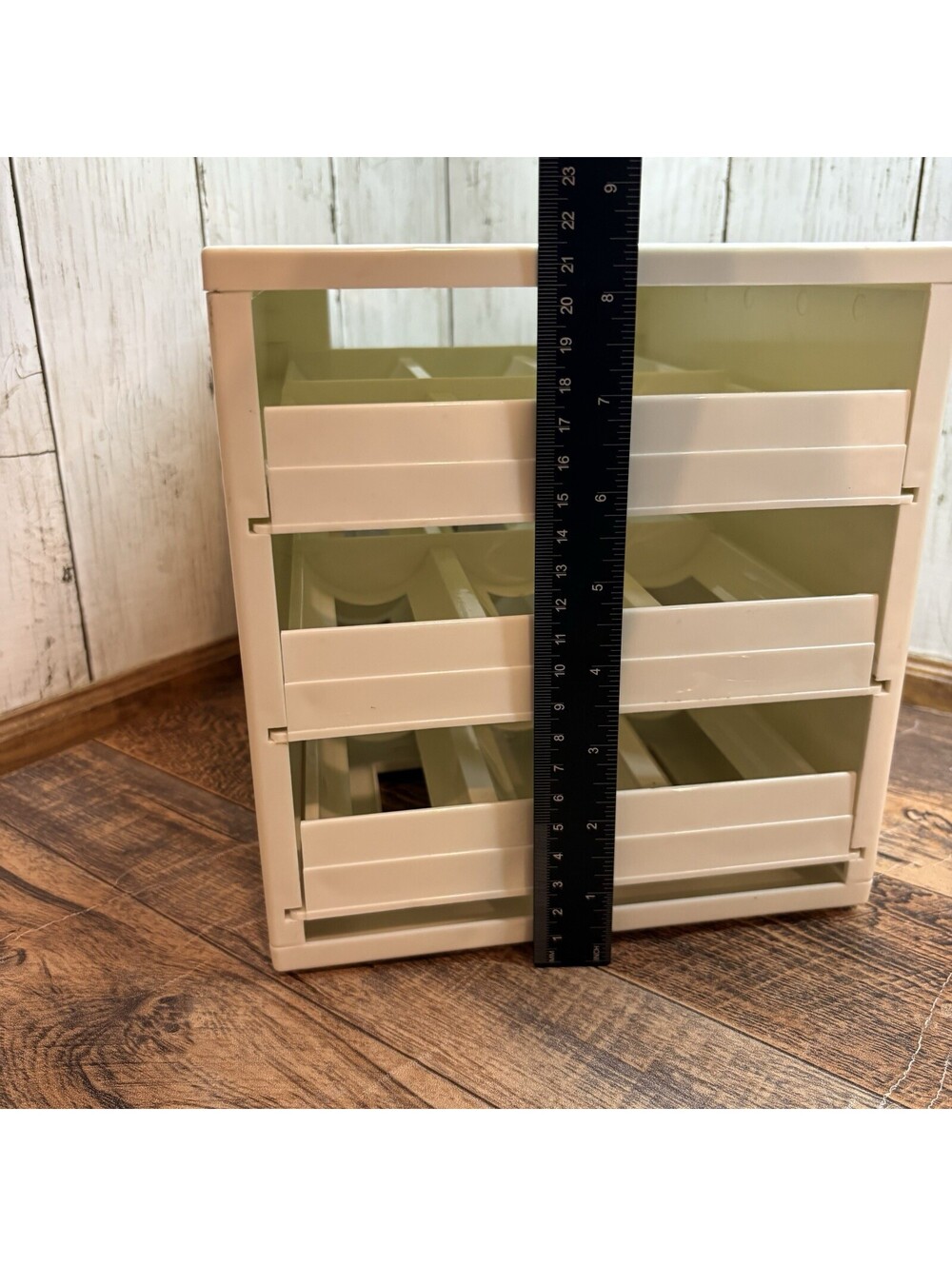 YouCopia Spice Stack Rack Organizer 18 Full Size Bottle Jar Capacity 3 Drawers - Picture 6 of 14